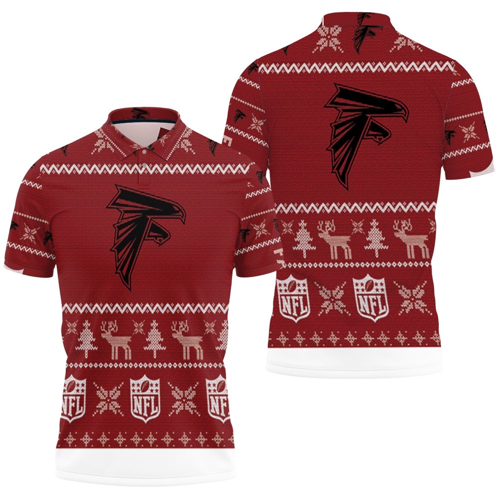 Atlanta Falcons Ugly Sweatshirt Christmas 3d Polo Shirt All Over Print Shirt 3d T-shirt