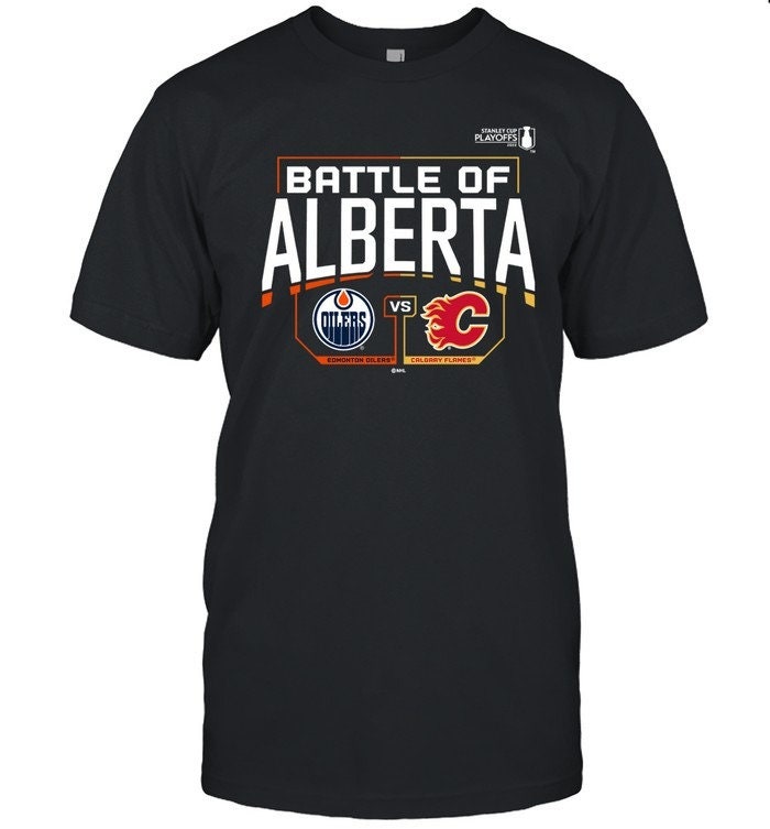 Battle Of Alberta Flames Vs Oilers 2022 Unisex T-Shirt