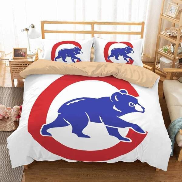 Big Logo Chicago CUBS Baseball Bedding Set