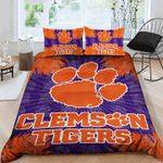 Big Logo Clemson Tigers Football Bedding Set