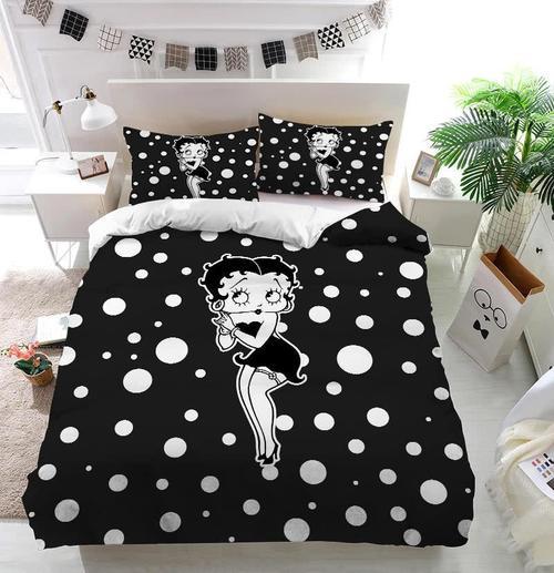 Black And White Betty Boop Bedding Set Beeteeshop