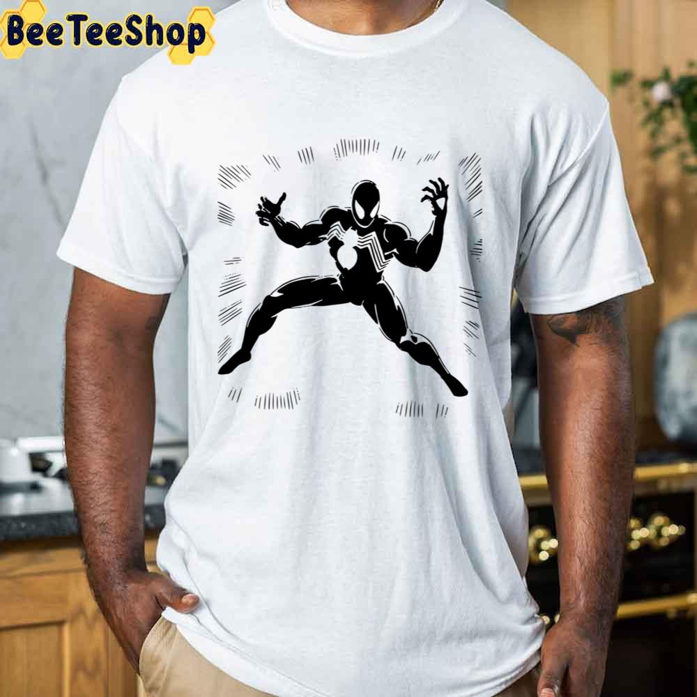 Black Cartoon Spidermen Unisex T-Shirt