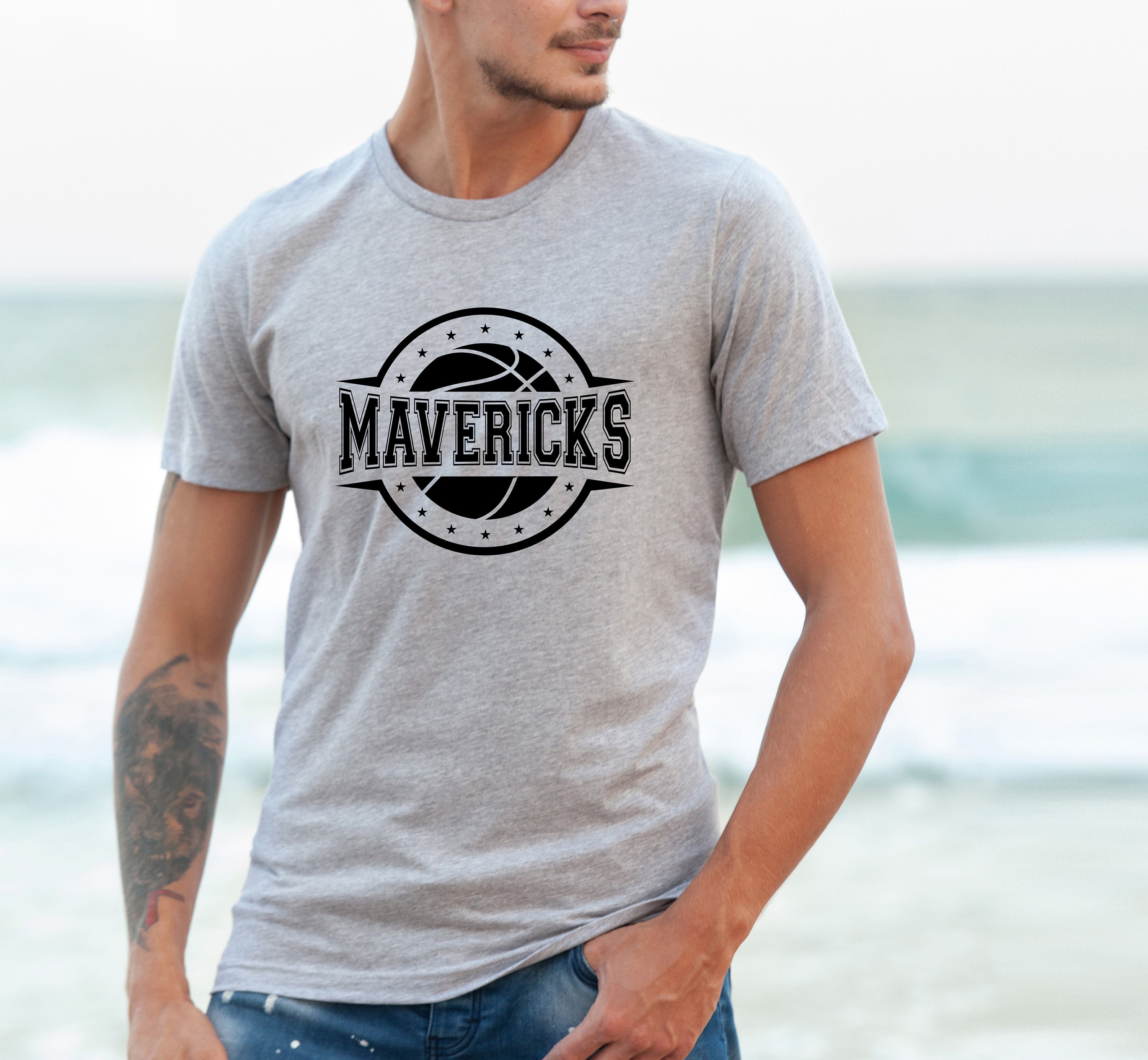 Black Classic Logo Dallas Mavericks Basketball Unisex T-Shirt