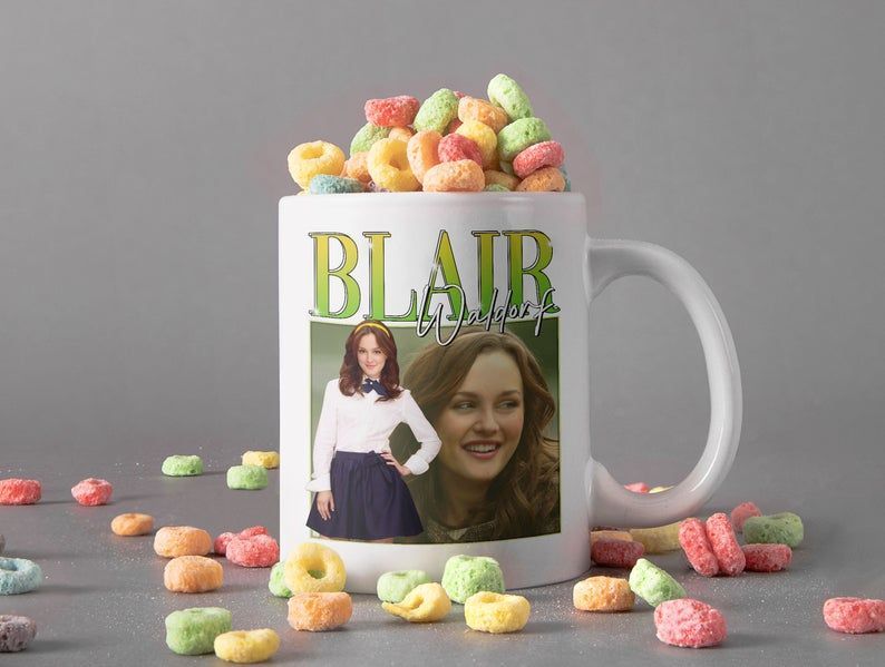 Blair Waldorf Mug Blair Cornelia Waldorf Mug Gossip Girl Movie Mug Leighton Meester Mug Premium Sublime Ceramic Coffee Mug White