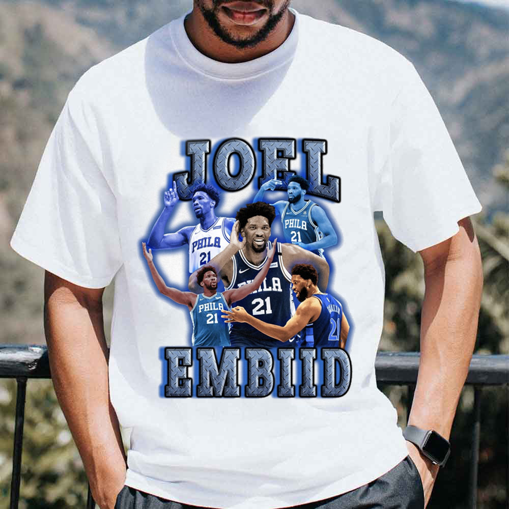 Blue Vintage Joel Embiid Basketball Unisex T-Shirt