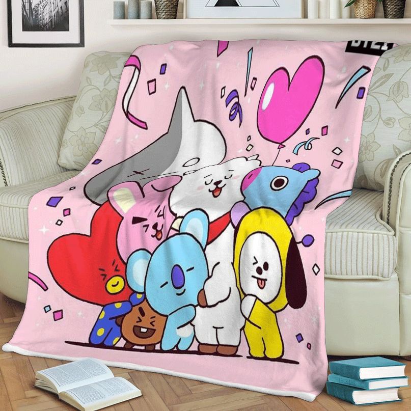 Bt21 Bts Bangtan Army Christmas 210, Bts Gift For Fan Comfy Sofa Throw Blanket Gift