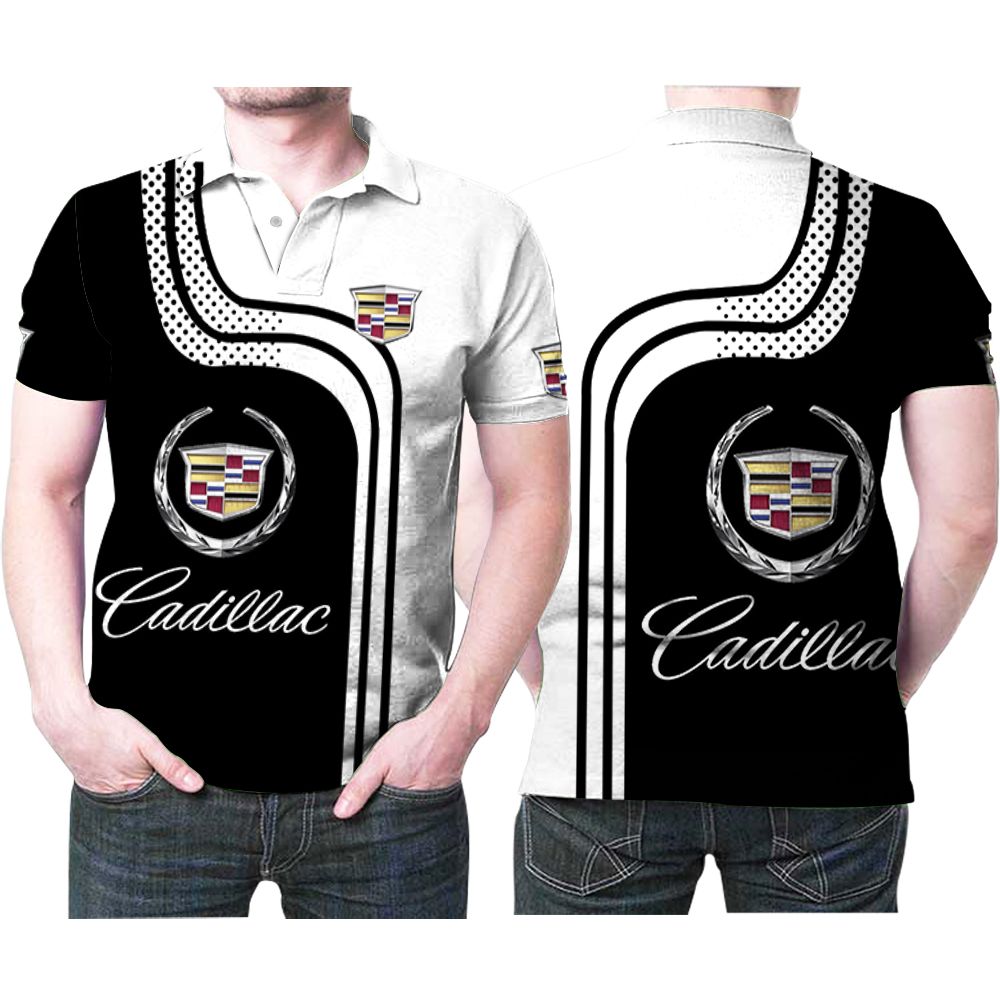 Cadillac Luxury Supercar Logo Pattern 3d Designed For Cadillac Fans Cadillac Lovers Polo Shirt All Over Print Shirt 3d T-shirt