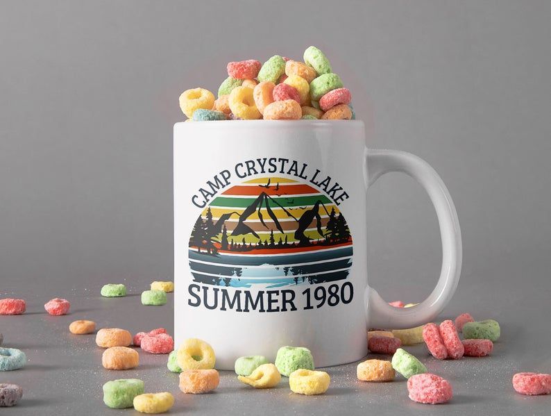 Camp Crystal Lake Summer 1980 Mug Friday The 13th Movie Mug Retro Vintage Mug Premium Sublime Ceramic Coffee Mug White