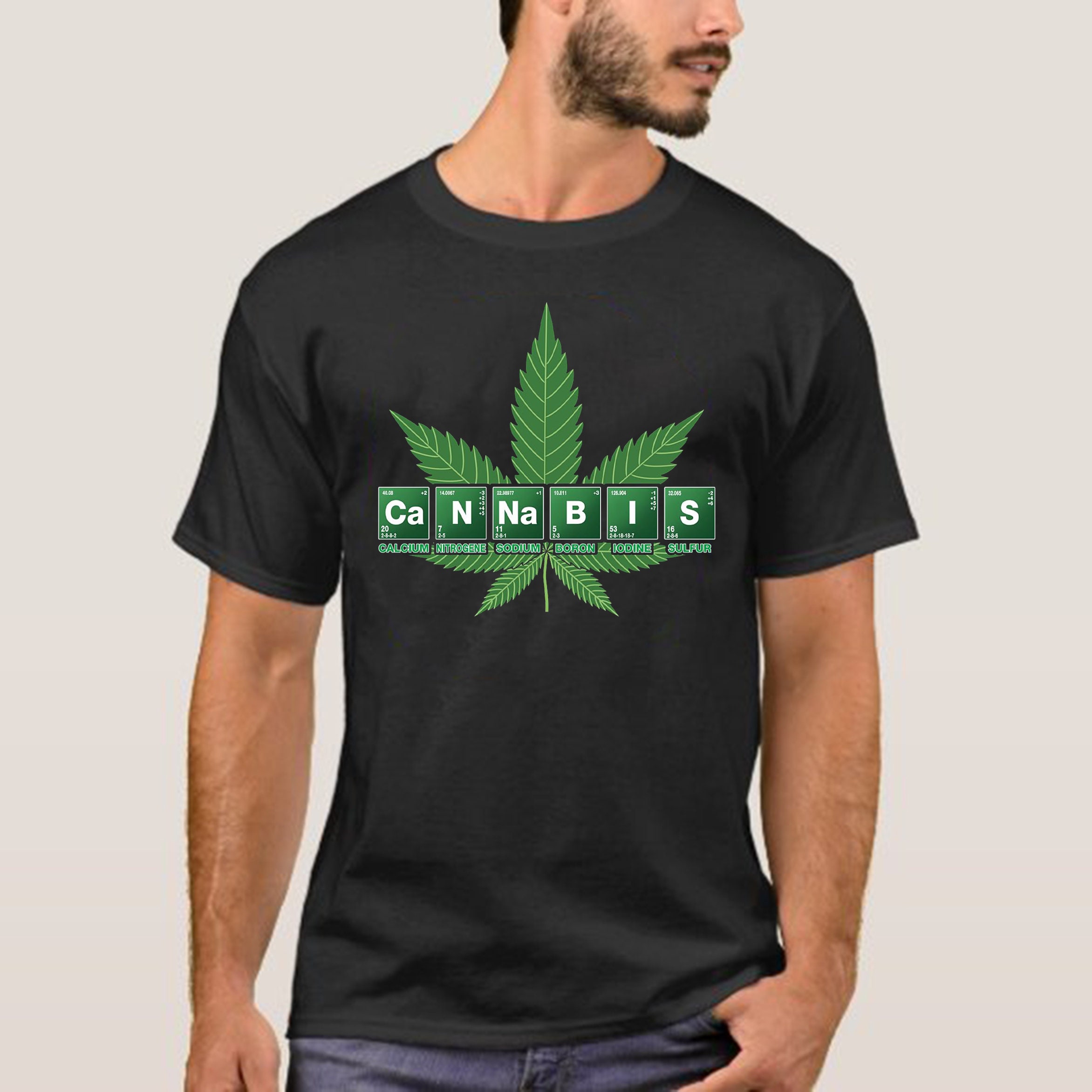 Cannabis Chemistry Element 420 Weed Unisex T-Shirt