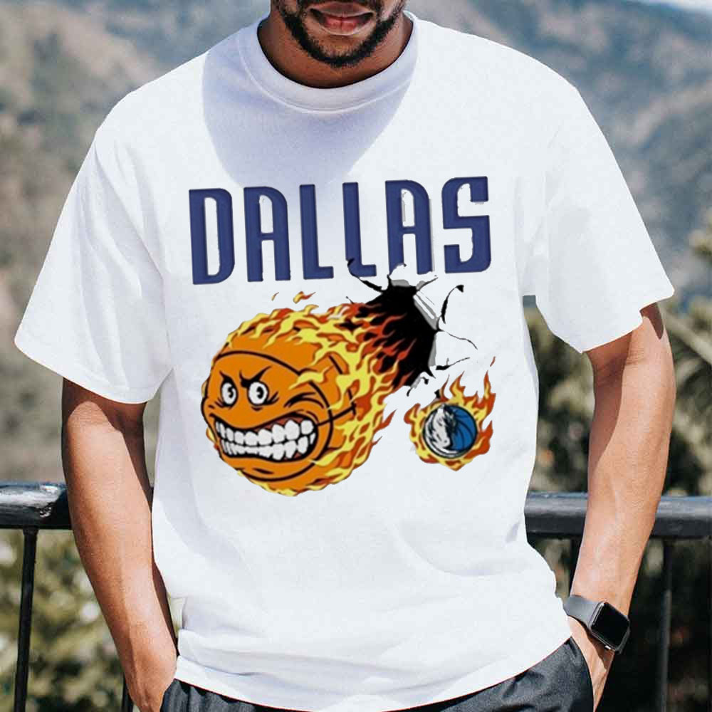 Cartoon Ball Dallas Mavericks Basketball Unisex T-Shirt