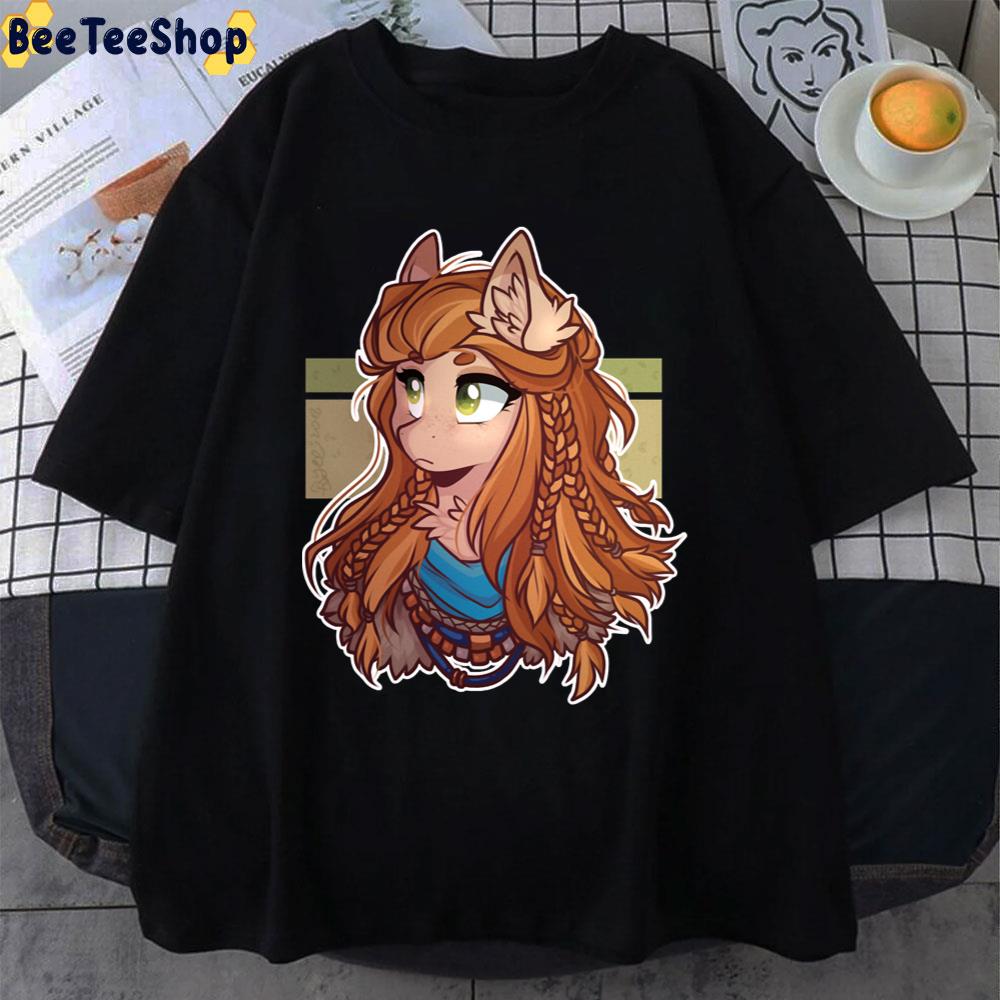 Catoon Style Horizon Forbidden West Aloy Unisex T-Shirt