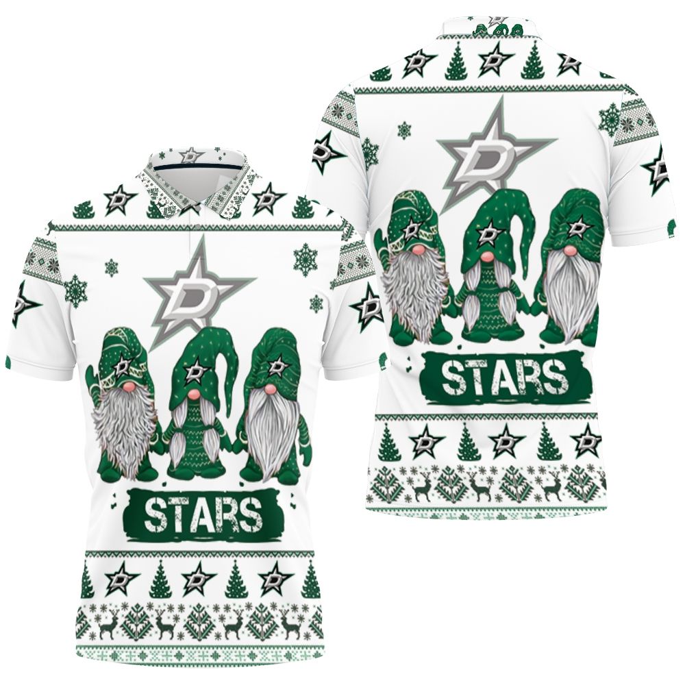 Christmas Gnomes Dallas Stars Ugly Sweatshirt Christmas 3d Polo Shirt All Over Print Shirt 3d T-shirt