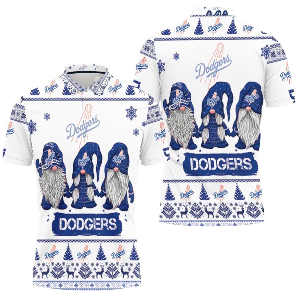 Christmas Gnomes Dodgers Ugly Sweatshirt Christmas 3d Polo Shirt All Over Print Shirt 3d T-shirt