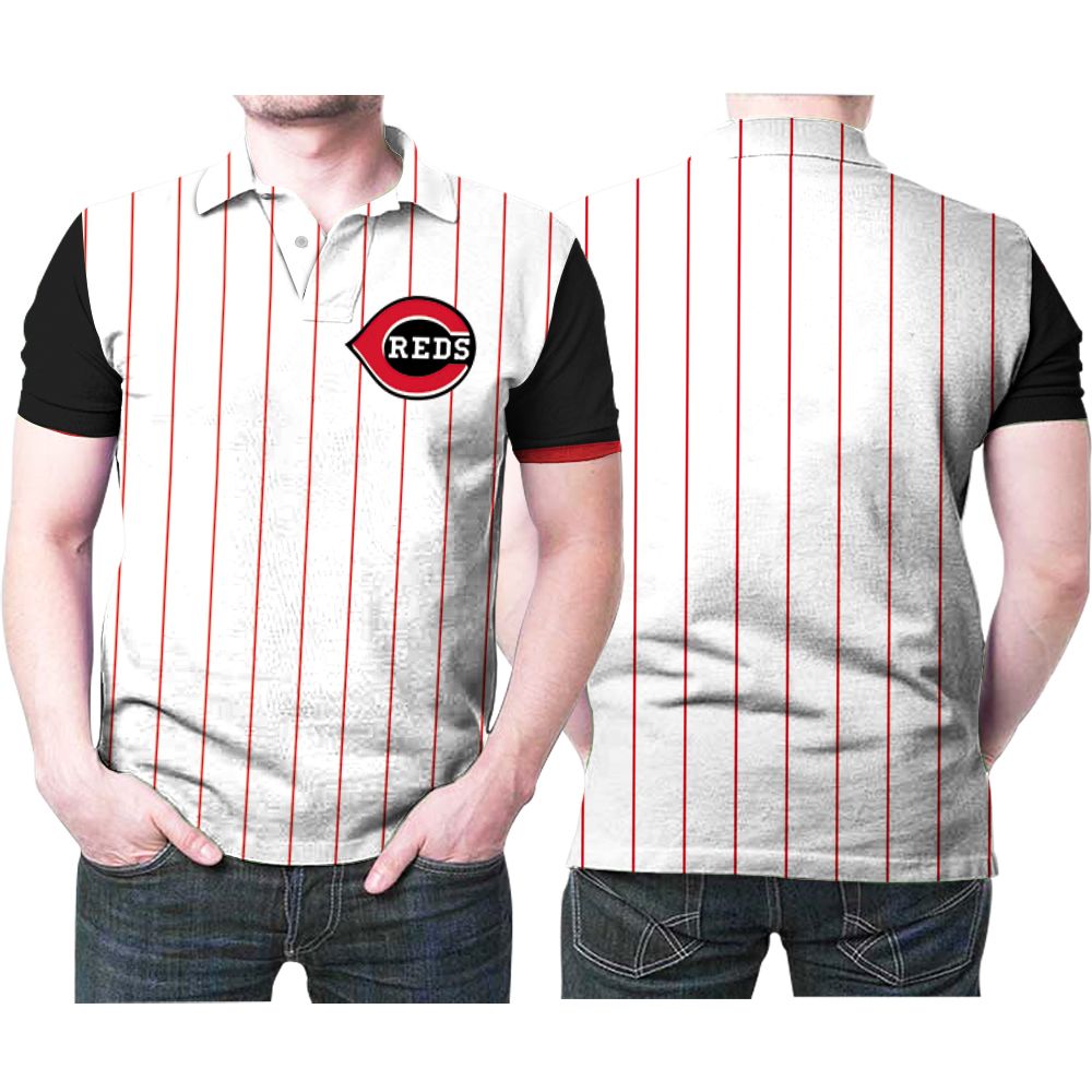 Cincinnati Reds Majestic 1999 Mlb Baseball Throwback Cool Base White Red 2019 Jersey Style Gift For Cincinnati Reds Fans Polo Shirt