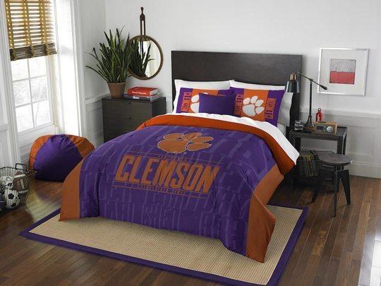 Classic Design Clemson Tigers Bedding Set