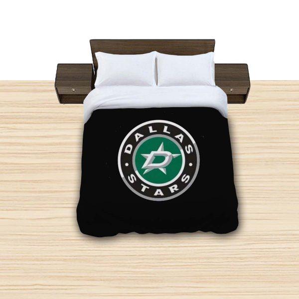 Classic Logo Dallas Stars NHL Team Reversible Bedding Set