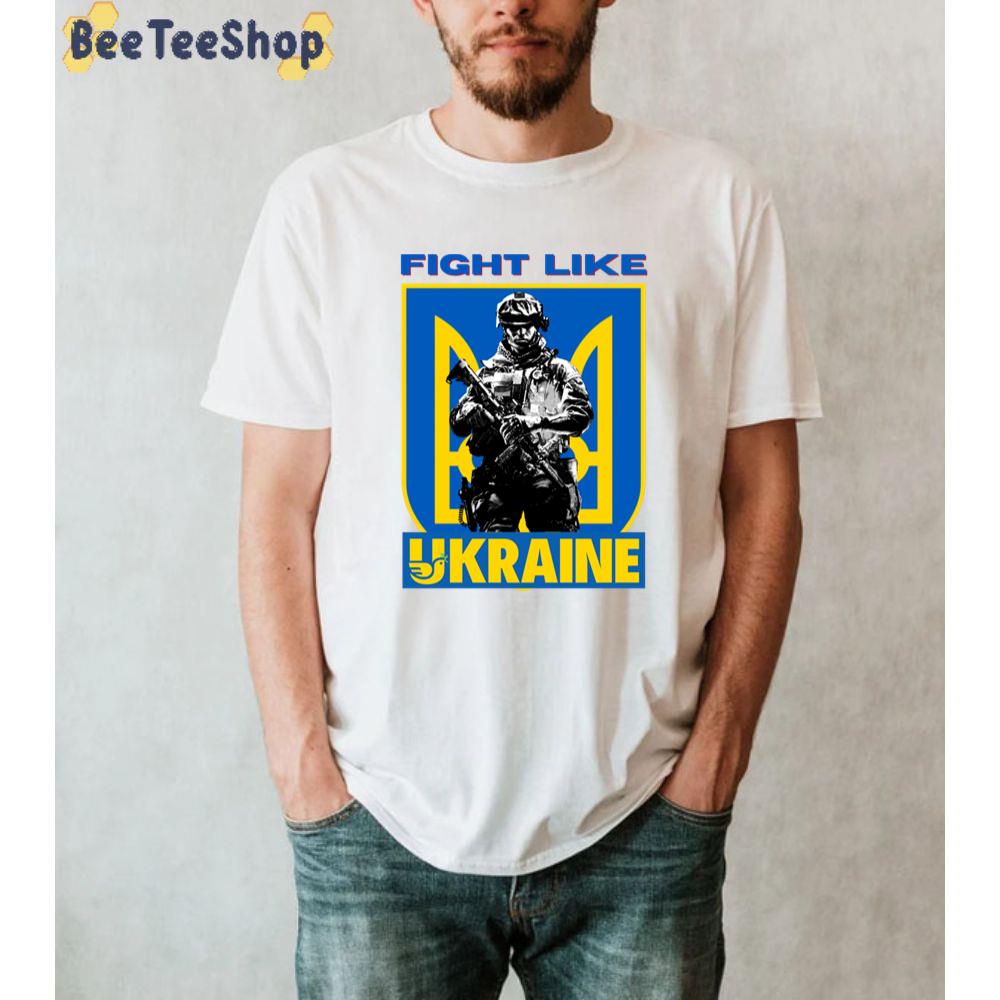 Coat Of Arms Fight Like Ukraine Unisex T-Shirt