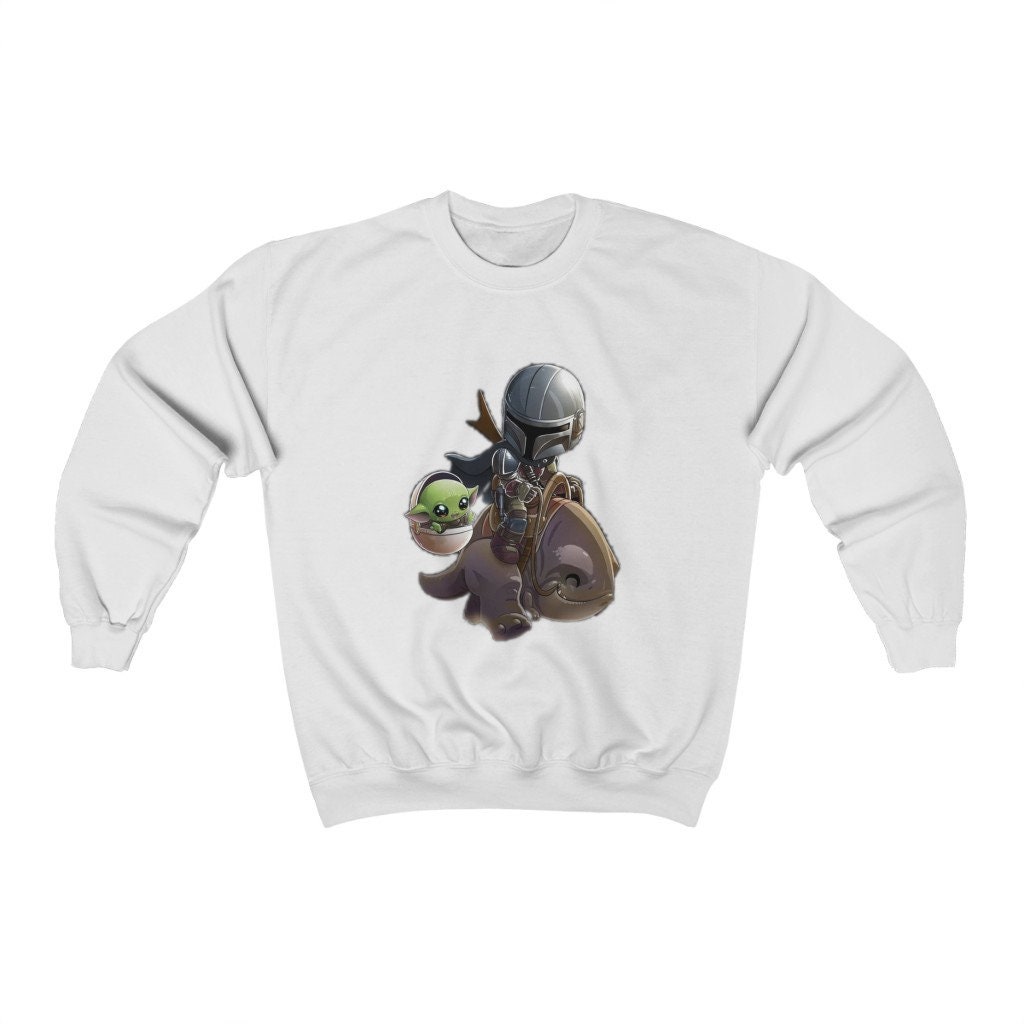 Cute Baby Yoda And Din Djarin The Mandalorian Unisex T-Shirt