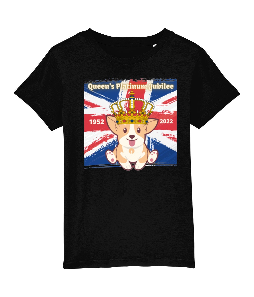 Cute Corgi Queen’s Platinum Jubilee 1952 2022 Unisex T-Shirt