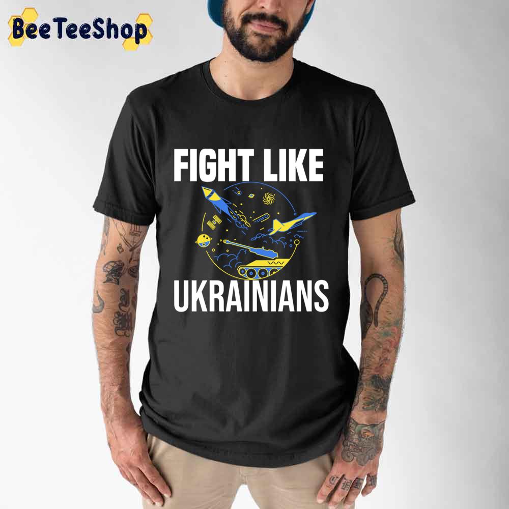 Cute Icon Fight Like Ukrainian Unisex T-Shirt