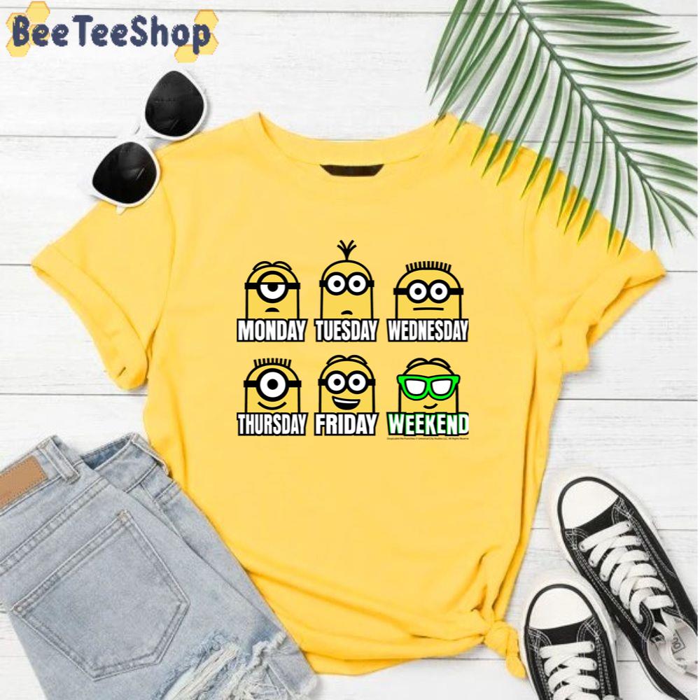 Cute Minions Expressions Of The Week Unisex T-Shirt