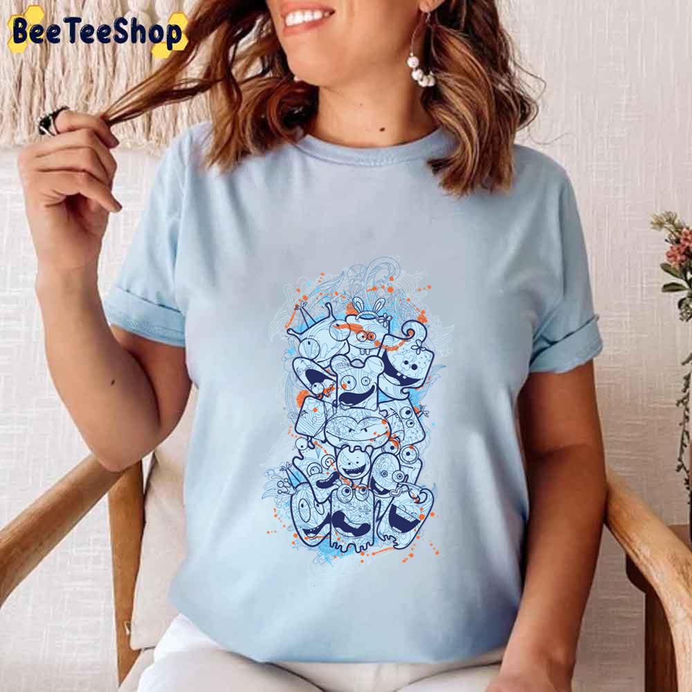 Cute Monsters Fitted Scoop Unisex T-Shirt