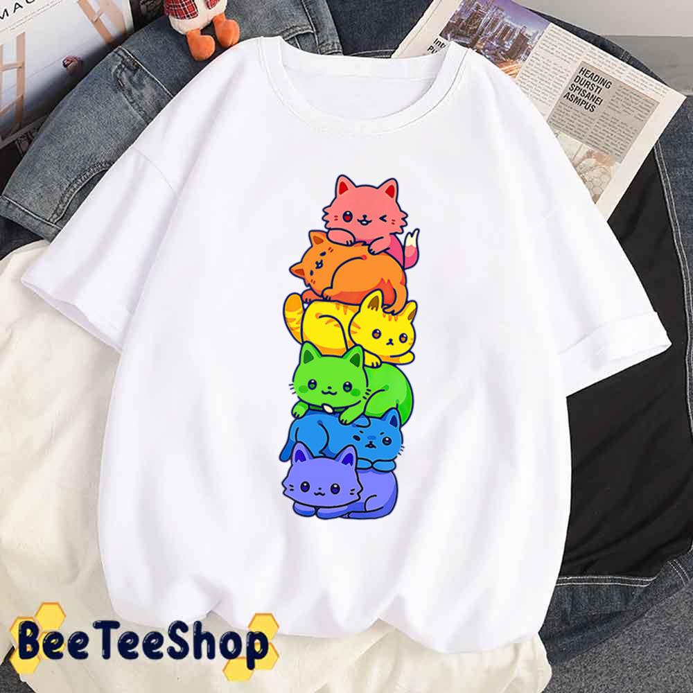 Cute Pride Allyship Cats Copy Unisex T-Shirt