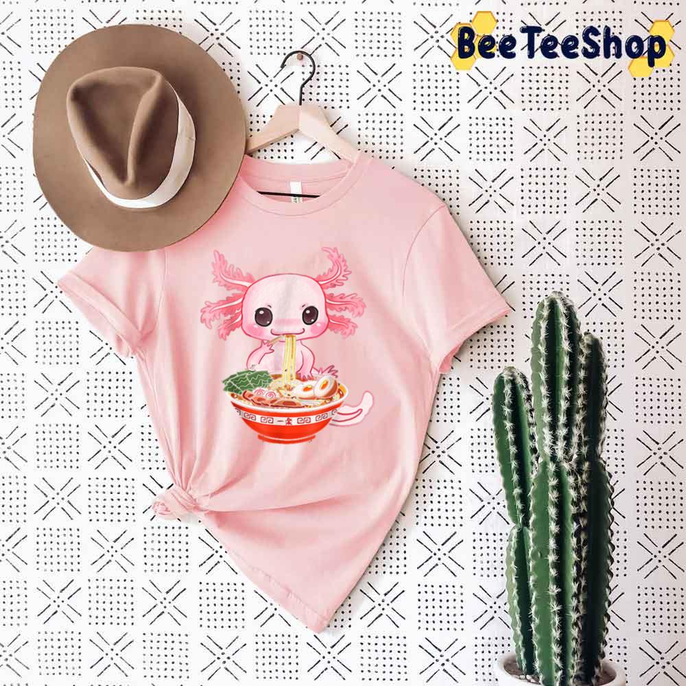 Cute Ramen Axlotl Unisex T-Shirt