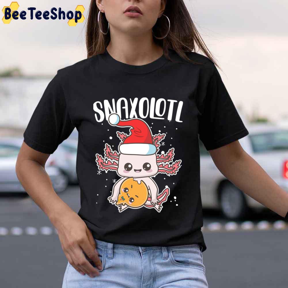 Cute Snaxolotl Christmas Santa Unisex T-Shirt