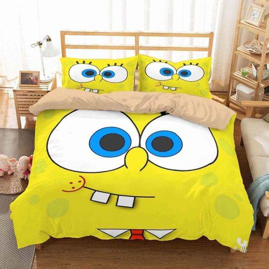 Cute Spongebob Squarepants Bedding Set