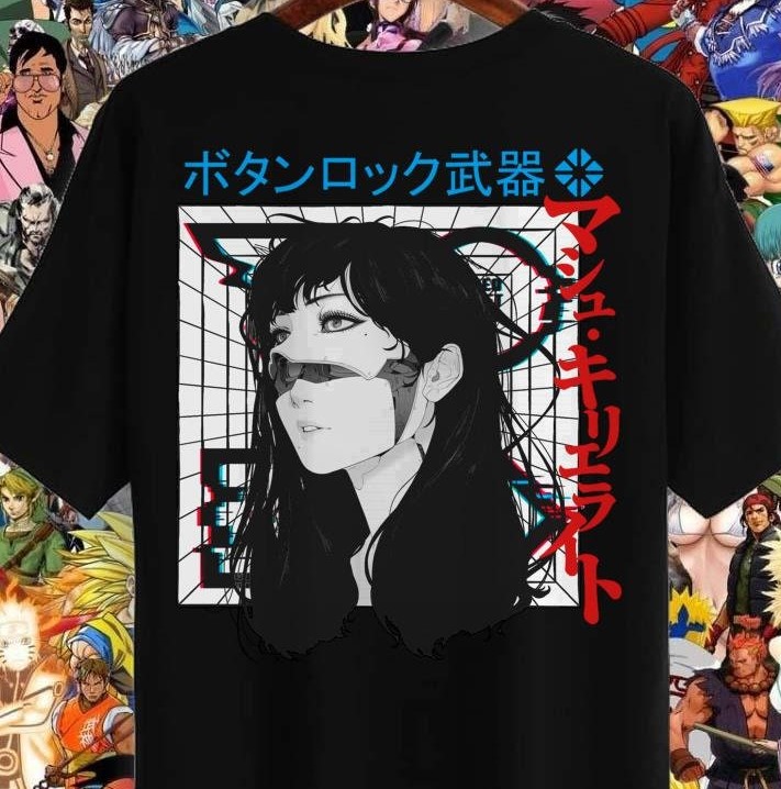 Cyberpunk Cyborg Girl Vaporwave Urban Style Unisex T-Shirt