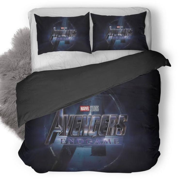 Dark Style Avengers Endgame Superheroes Bedding Set