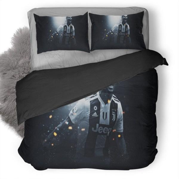 Dark Style Cristiano Ronaldo Juventus Fc Bedding Set