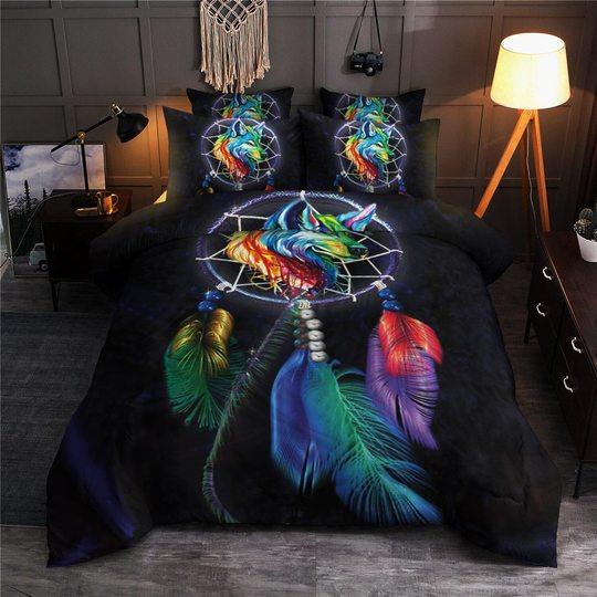 Dark Style Dreams Of Wolf Bedding Sets