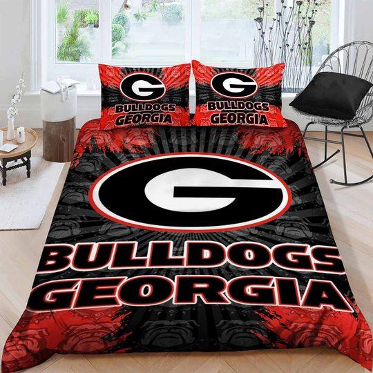 Dark Style Georgia Bulldogs Bedding Set