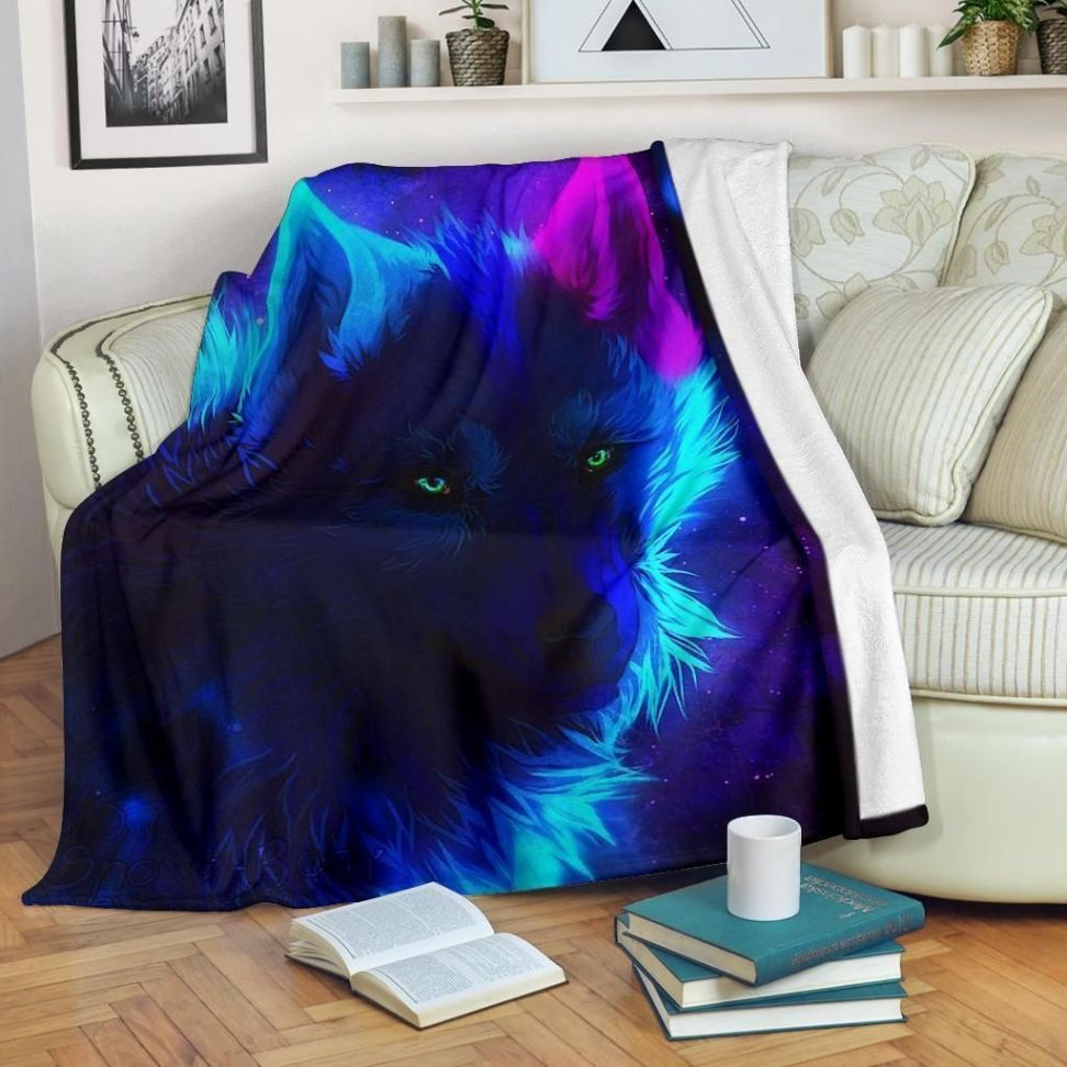 Darkness Wolf Fleece Blanket Gift For Fan, Premium Comfy Sofa Throw Blanket Gift