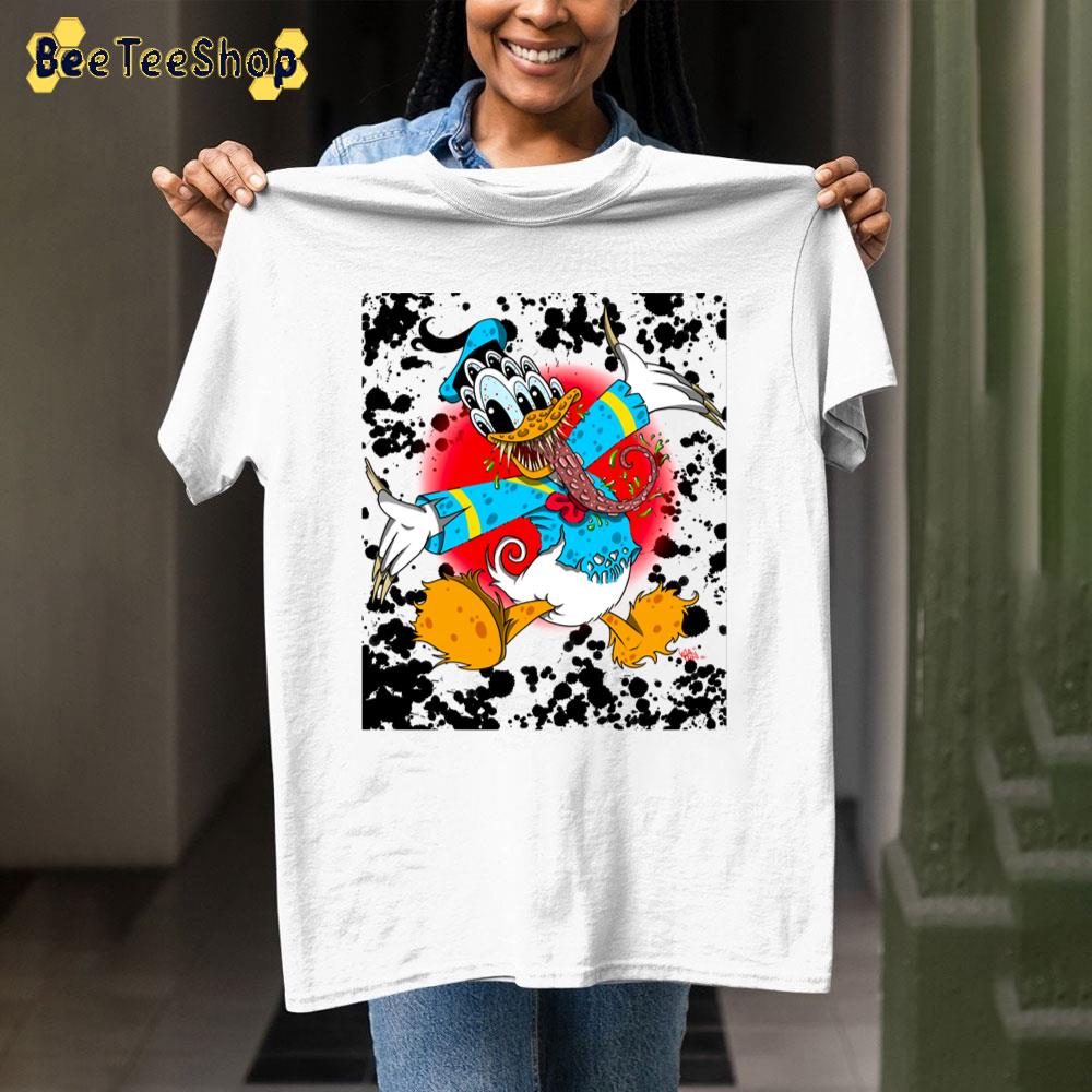 Demented Duck Scary Donal Duck Unisex T-Shirt