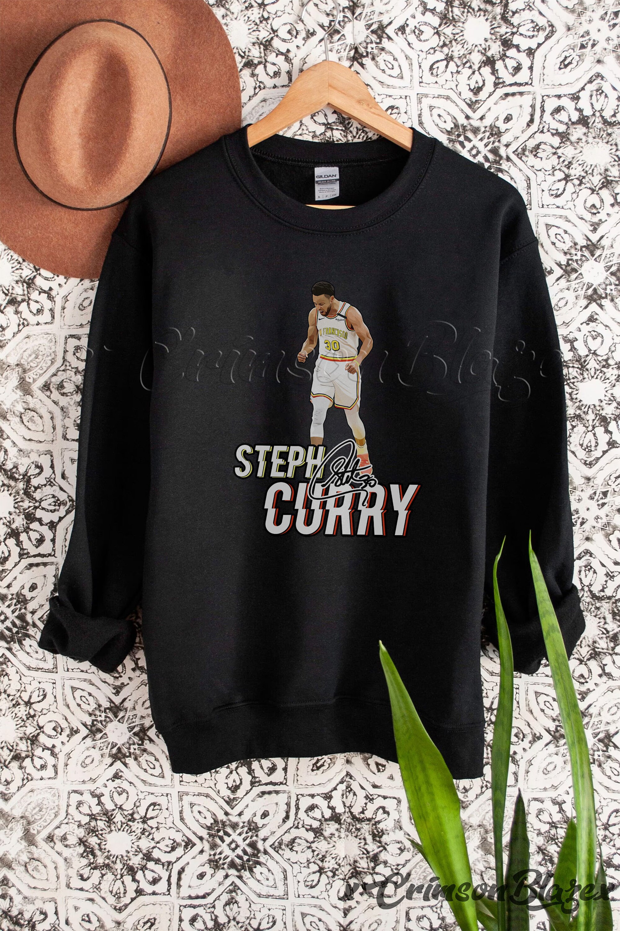 Digital Text Stephen Curry Golden State Warriors Basketball Signature Unisex T-Shirt