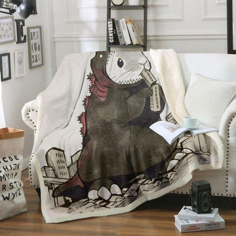 Dinosaur Rabbit Premium Comfy Sofa Throw Blanket