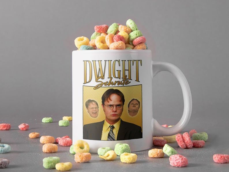 Dwight Schrute In Dunder Mifflin Inc Mug The Office Tv Series Mug Vintage Retro Mug Premium Sublime Ceramic Coffee Mug White