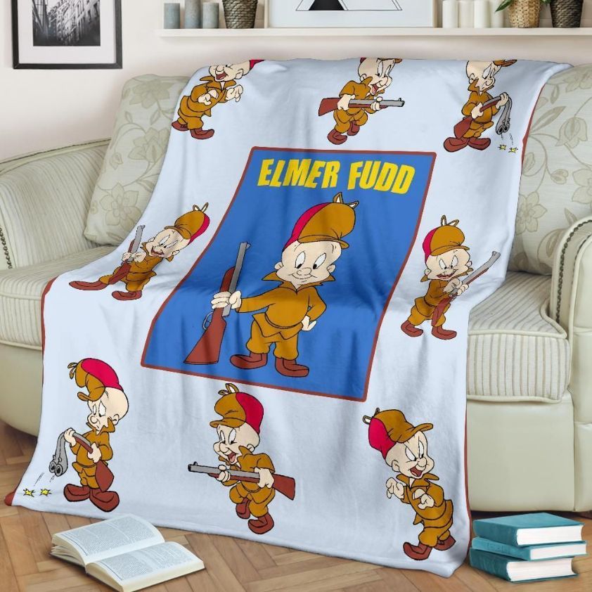 Elmer Fudd Best Seller Fleece Blanket Gift For Fan, Premium Comfy Sofa Throw Blanket Gift