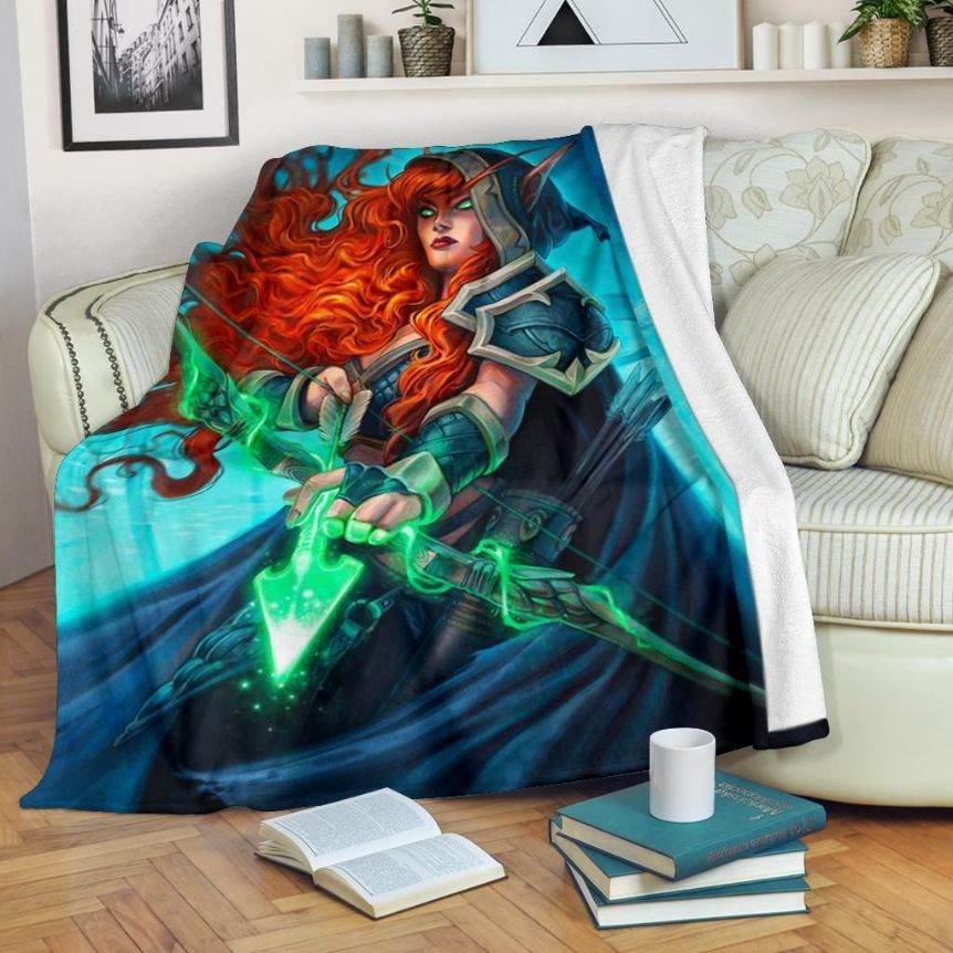 Eva Wiedermann Hearthstone Fleece Blanket Gift For Fan, Premium Comfy Sofa Throw Blanket Gift