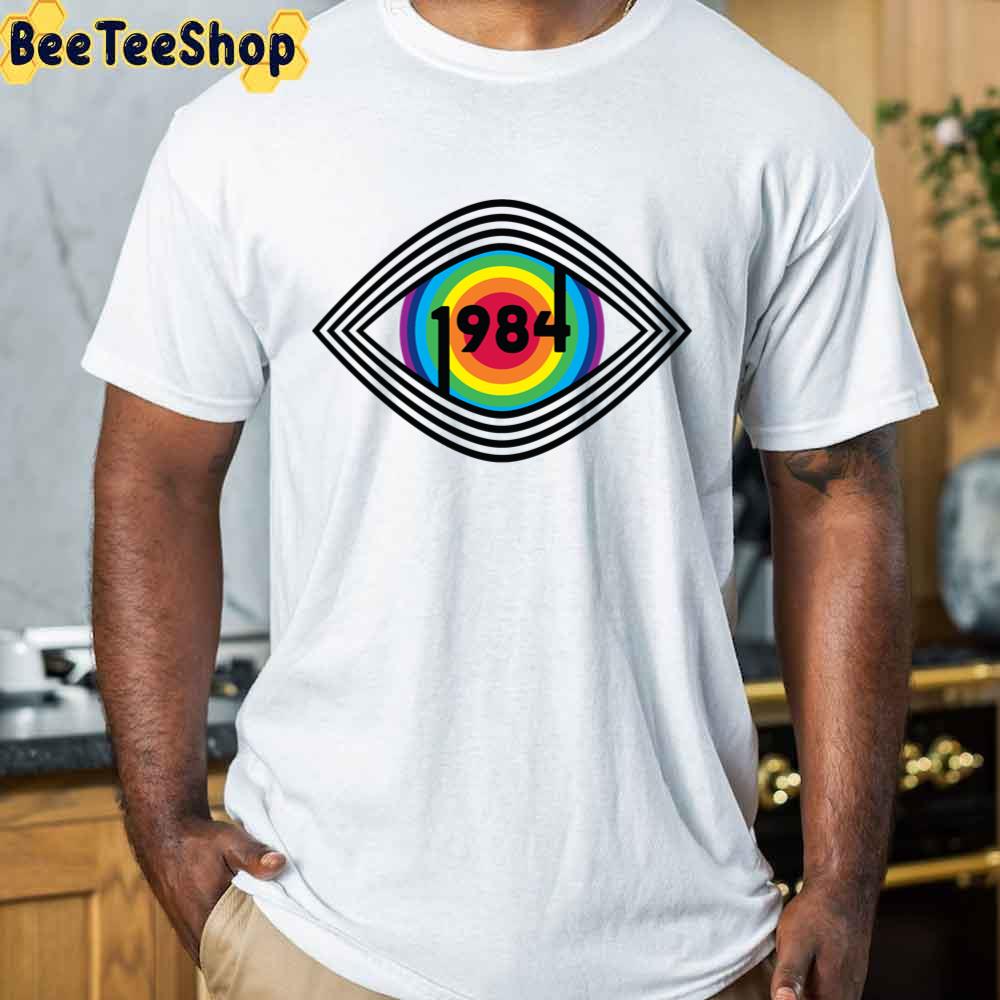 Eye See You 1984 Black Rainbow Unisex T-Shirt