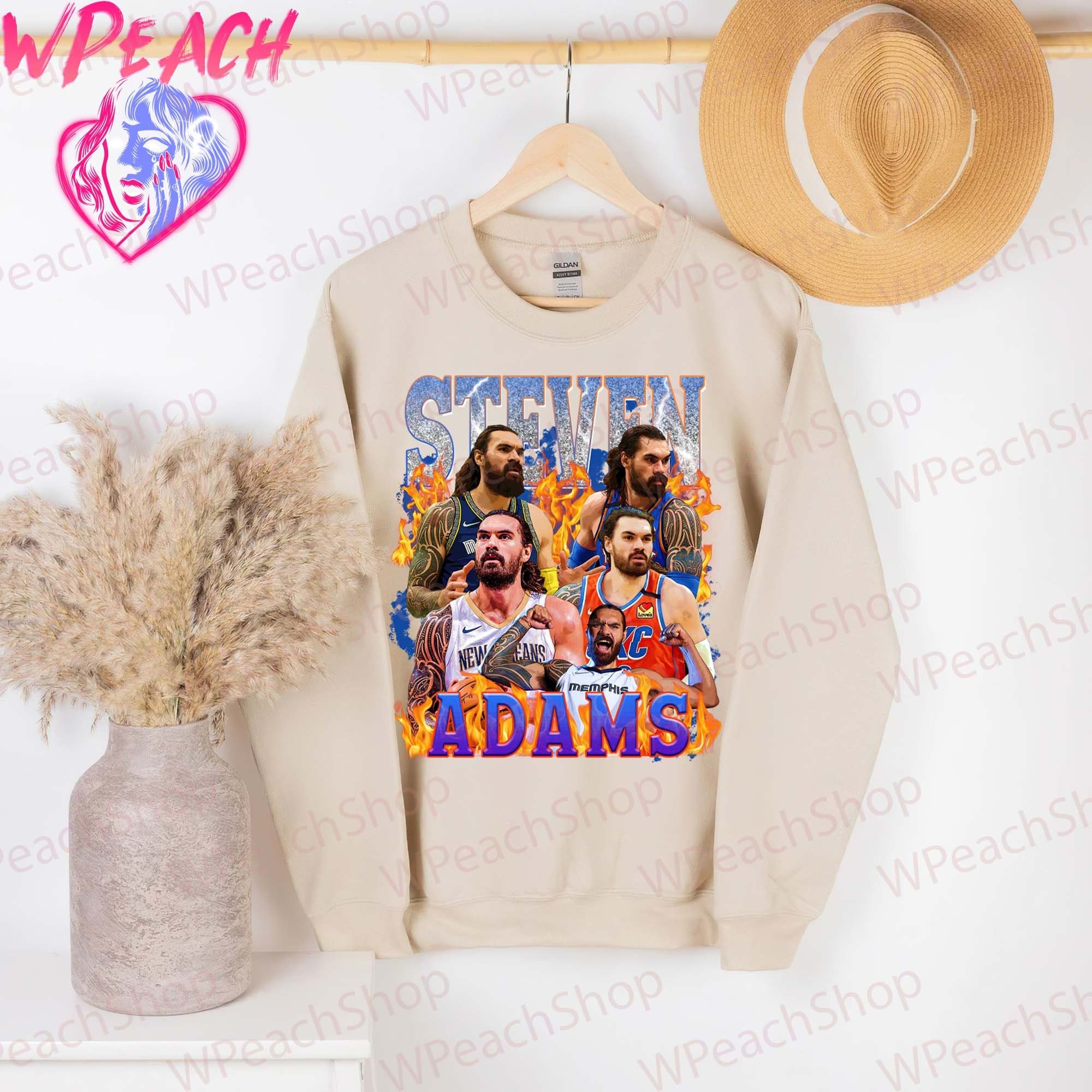 Memphis Grizzlies Steven Adams Aquamane Shirt - Teexpace