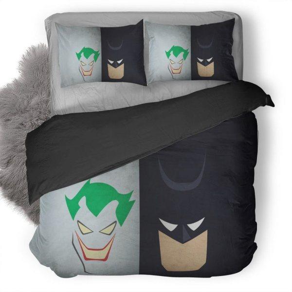 Funny Batman And Joker Bedding Set