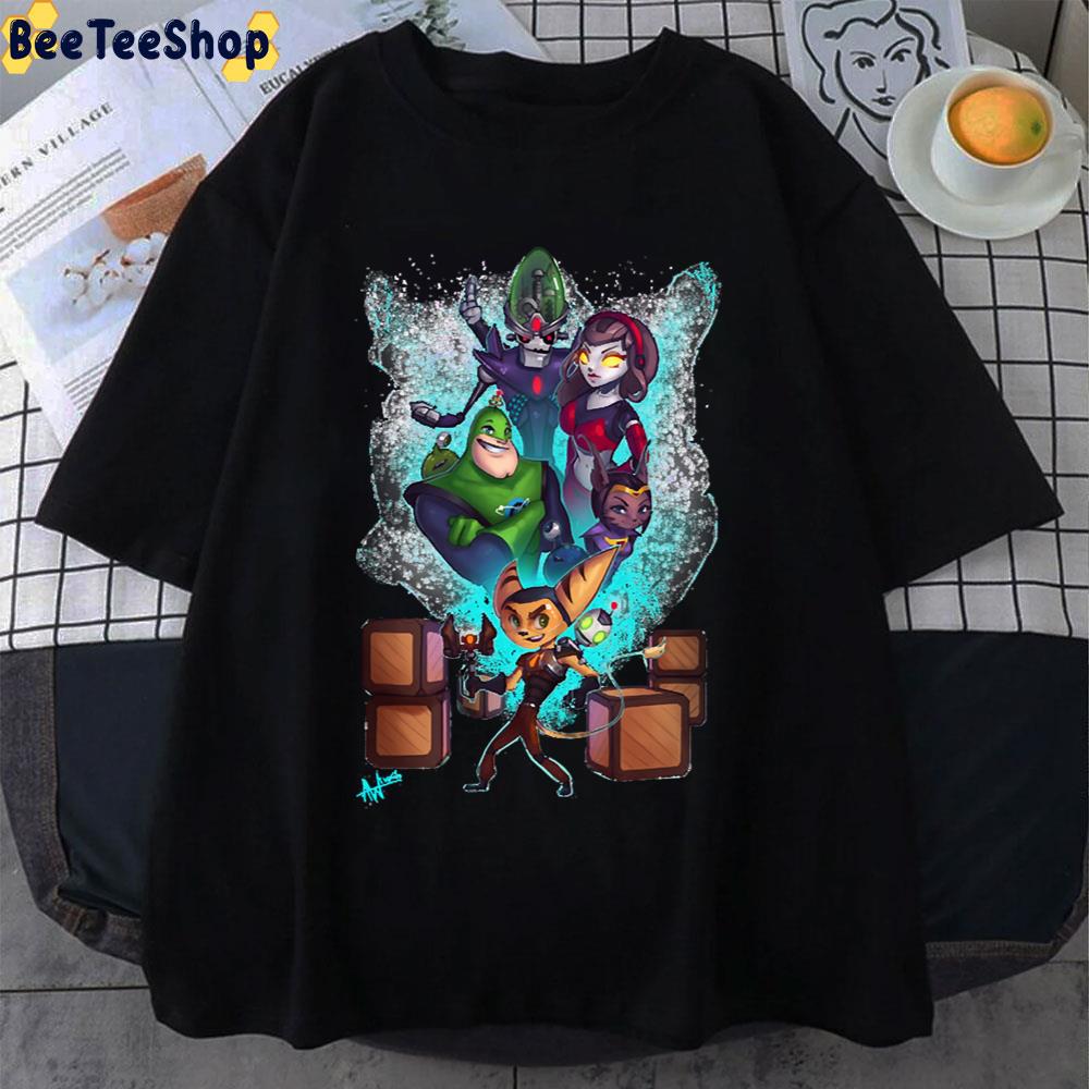 Funny Graphic Hardship Mischievous Shooting Alluring Ratchet And Clank Unisex T-Shirt