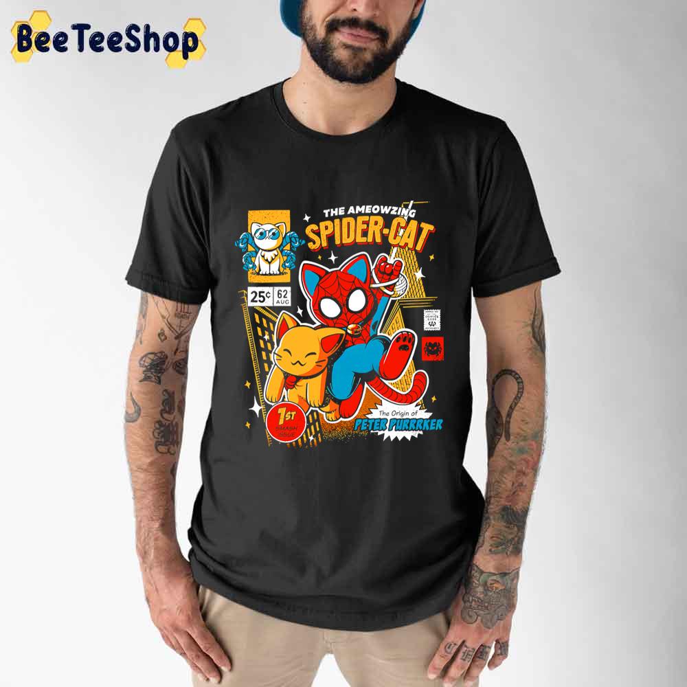 Funny Man The Ameozing Spider Cat Unisex T-Shirt