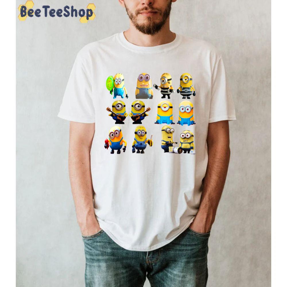 Funny Minion Sticker Unisex T-Shirt