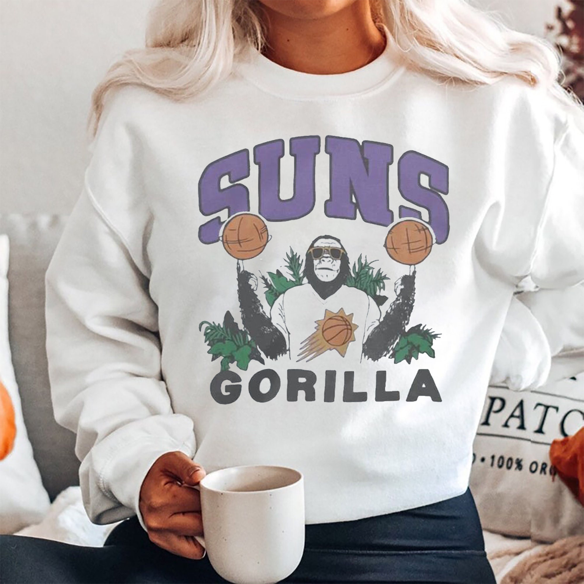 Gorilla Phoenix Suns Basketball Unisex Sweatshirt