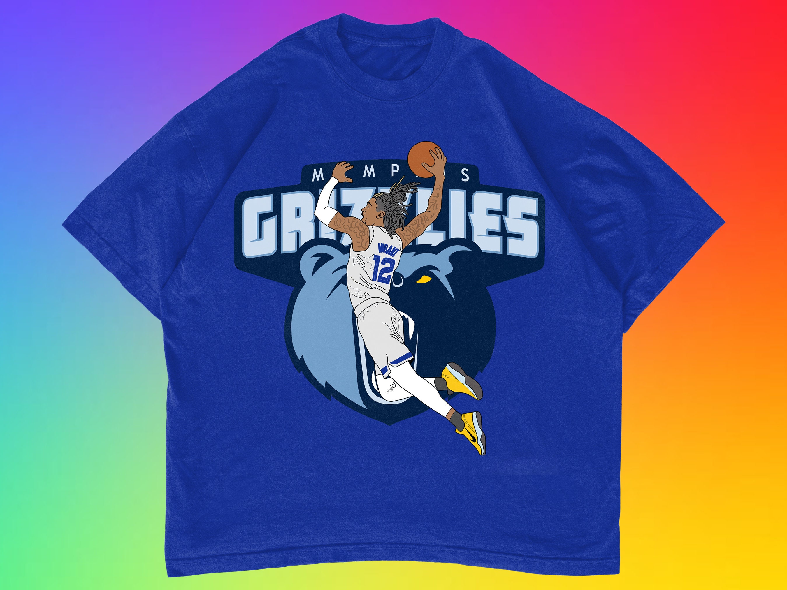 Graphic Design Ja Morant 12 Memphis Grizzlies Basketball Unisex T-Shirt